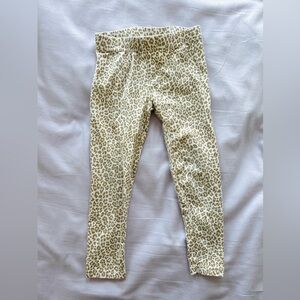 Super Fun Girls’ Leopard Print Leggings in Cream and Tan by Carters- 3T